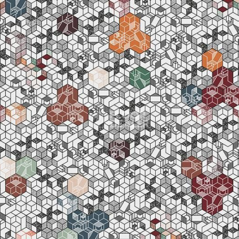 Линолеум Forbo Modul'up Compact Graphic 9309UP43C dark kubik фото 1 | FLOORDEALER